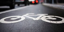 自転車レーン標識
