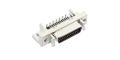 ハーフピッチの角形MDRコネクタ
