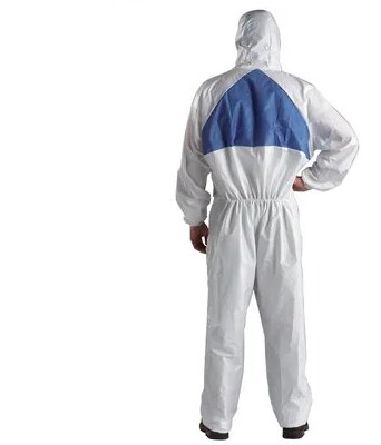 An image of a person wearing 3M coveralls
