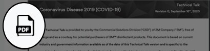 front page of the 3M covid-19 tech talk PDF
