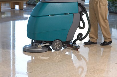 Commercial floor polisher shiny floor