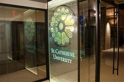 DICHROIC Glass Finishes Installation at St. Catherine University
