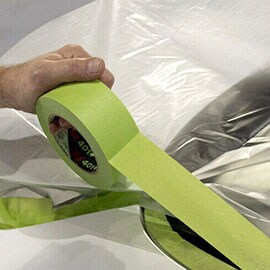 Green masking tapeを使用