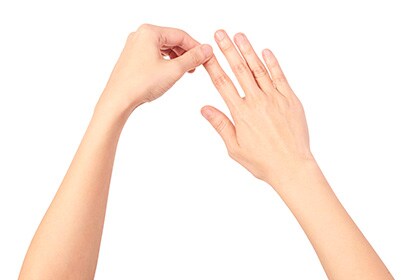 塗り残しがないように丁寧にのばしてください。
